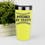 Yellow baseball tumbler Unpredictable Pitches