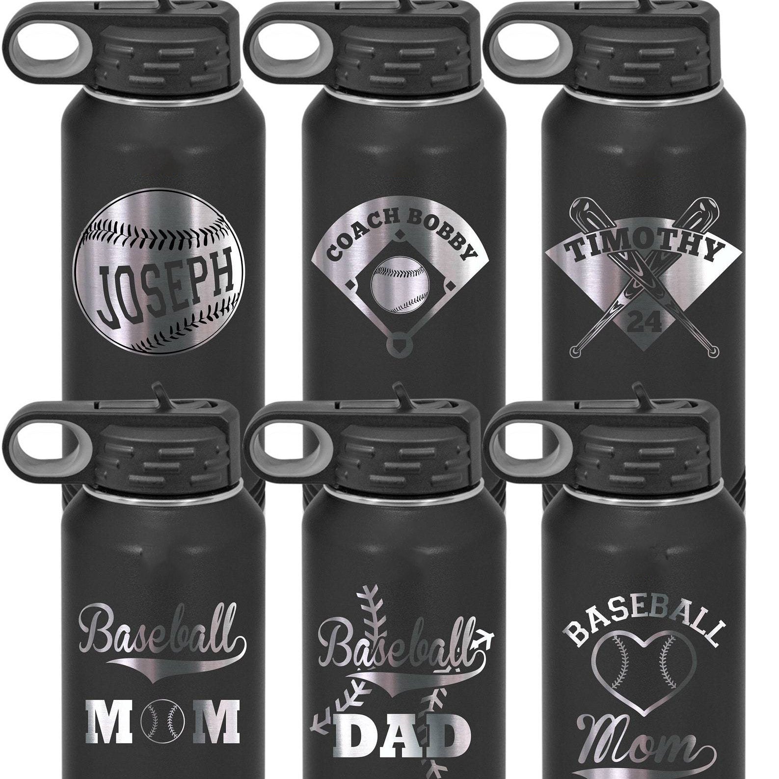 Baseball Design Water Bottle