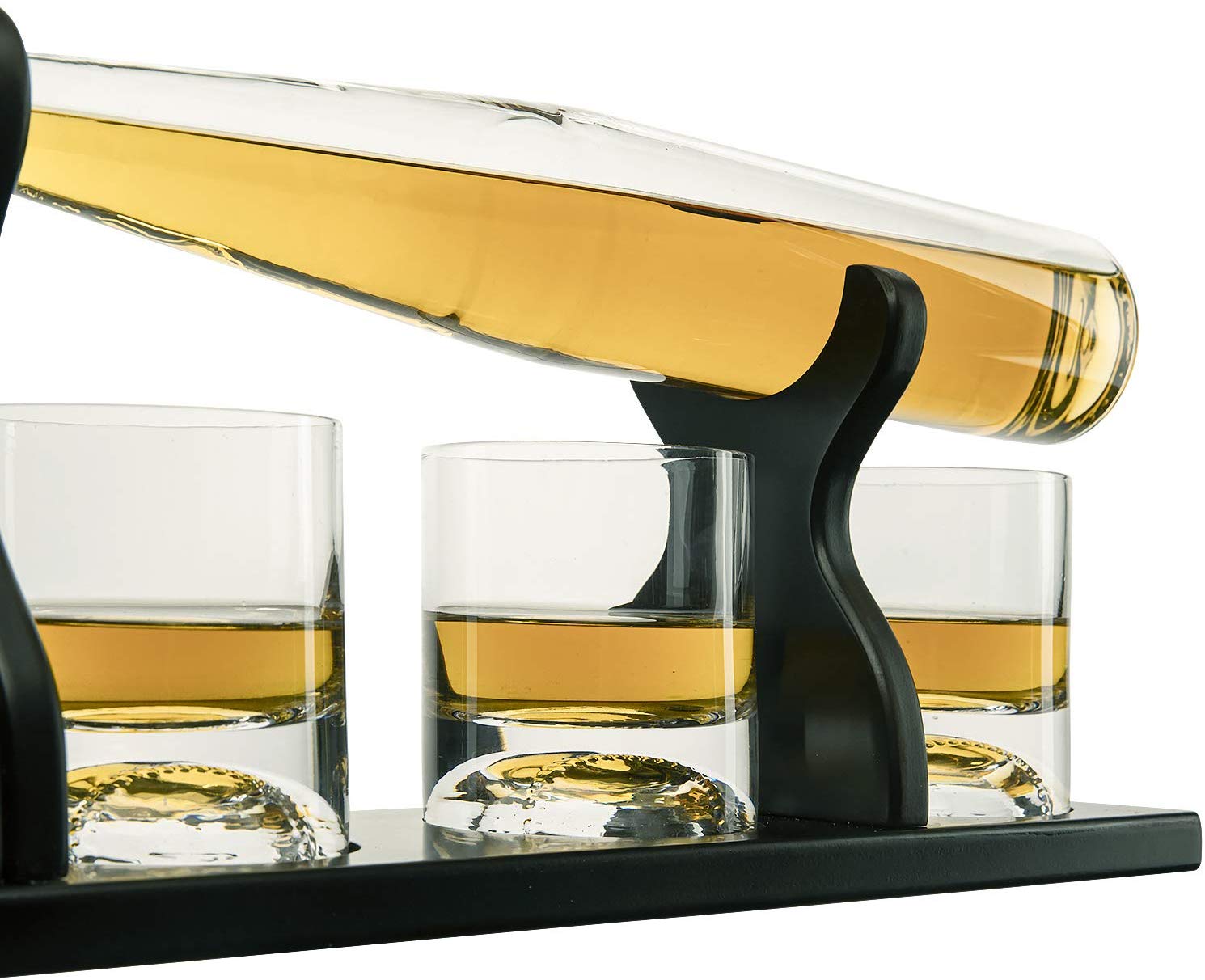 Baseball Bat Whiskey Decanter Set