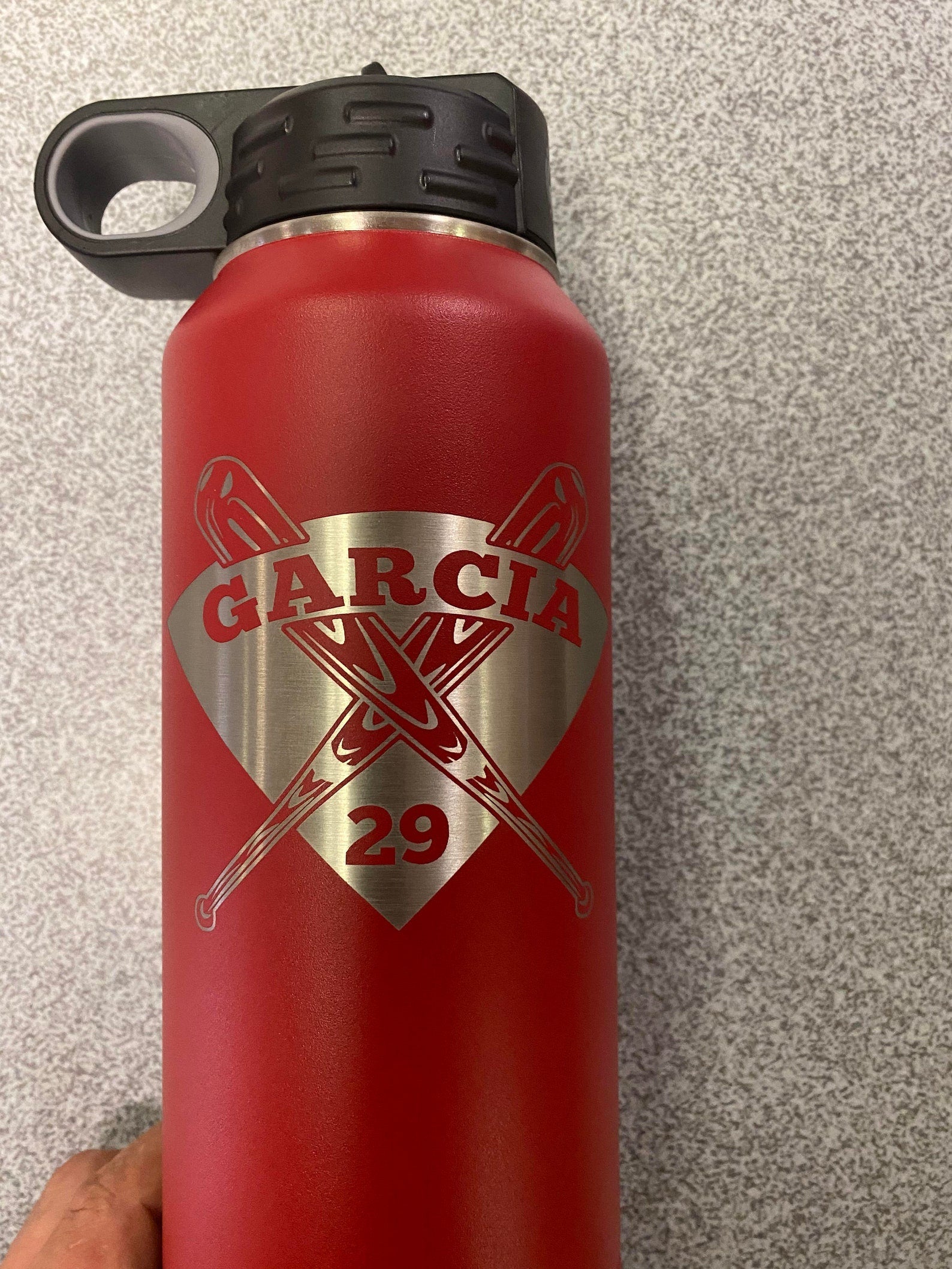 Custom Baseball Water Bottle