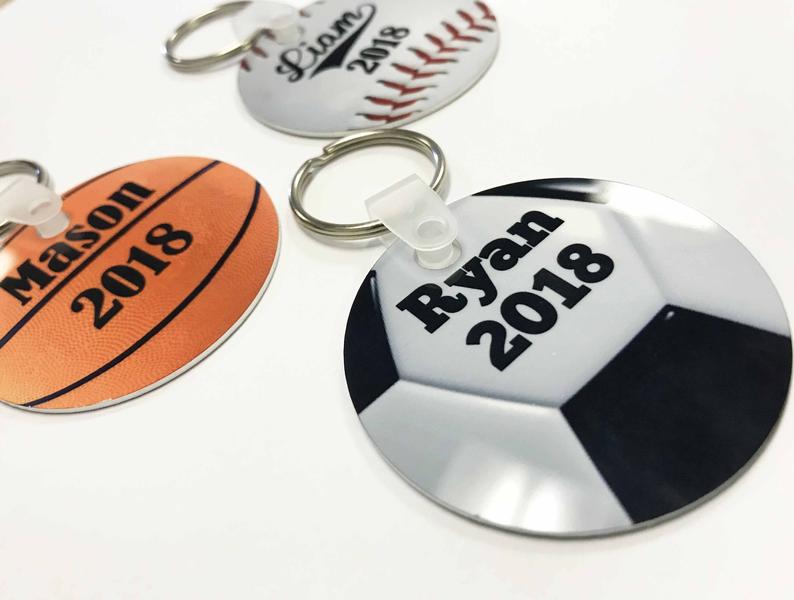 Personalized Baseball Keychain