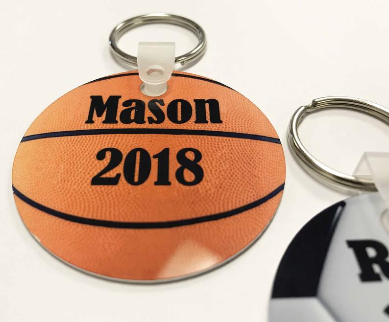 Personalized Baseball Keychain