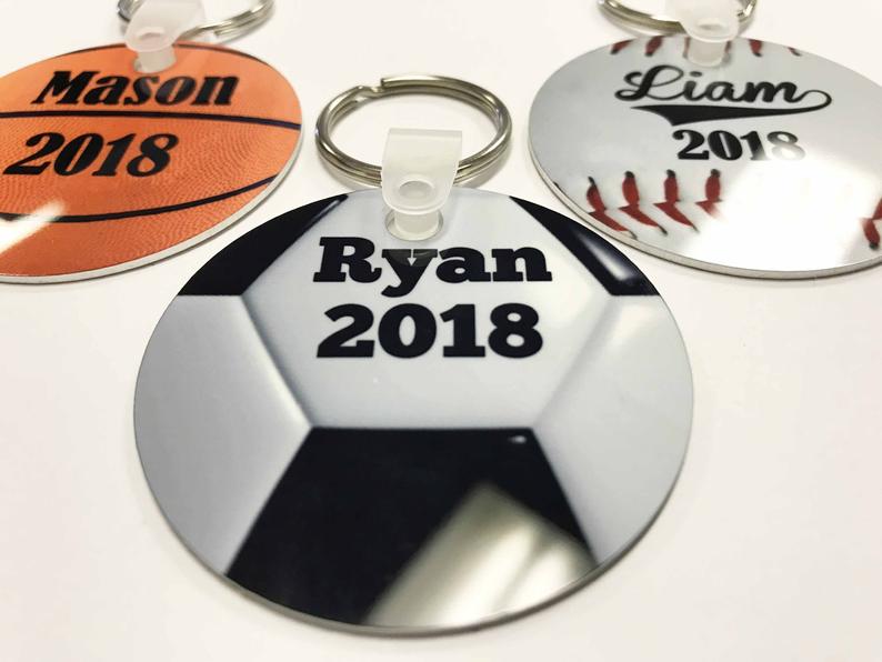 Personalized Baseball Keychain